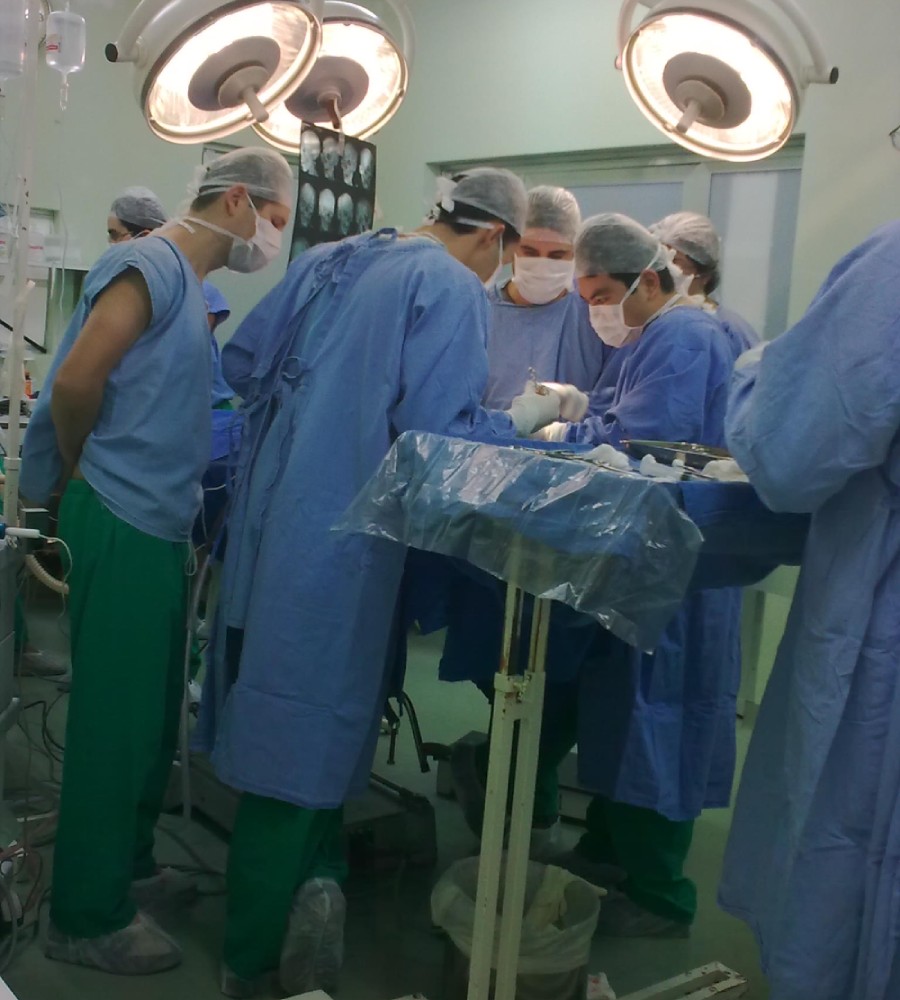 Realização de cirurgia